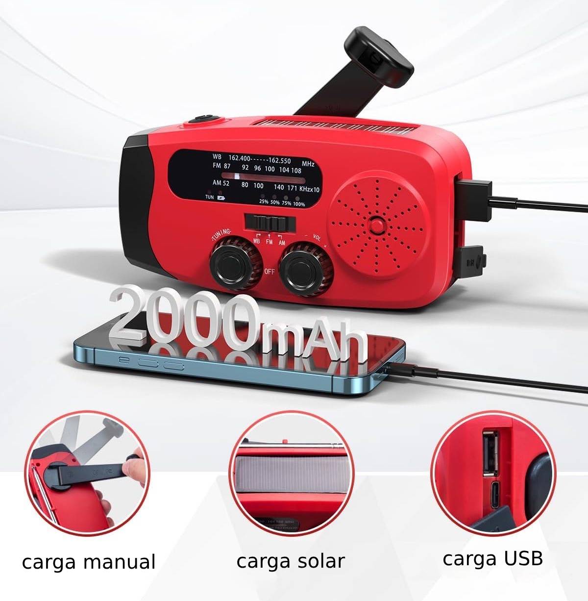 Radio de emergencias Powerson®